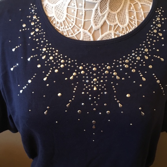Blue Studded Top (#8) - Picture 2 of 3